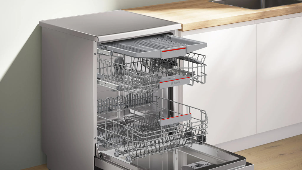 Bosch Lave vaisselle 60 cm série 4, 13 couverts, Gris sms4eci26e