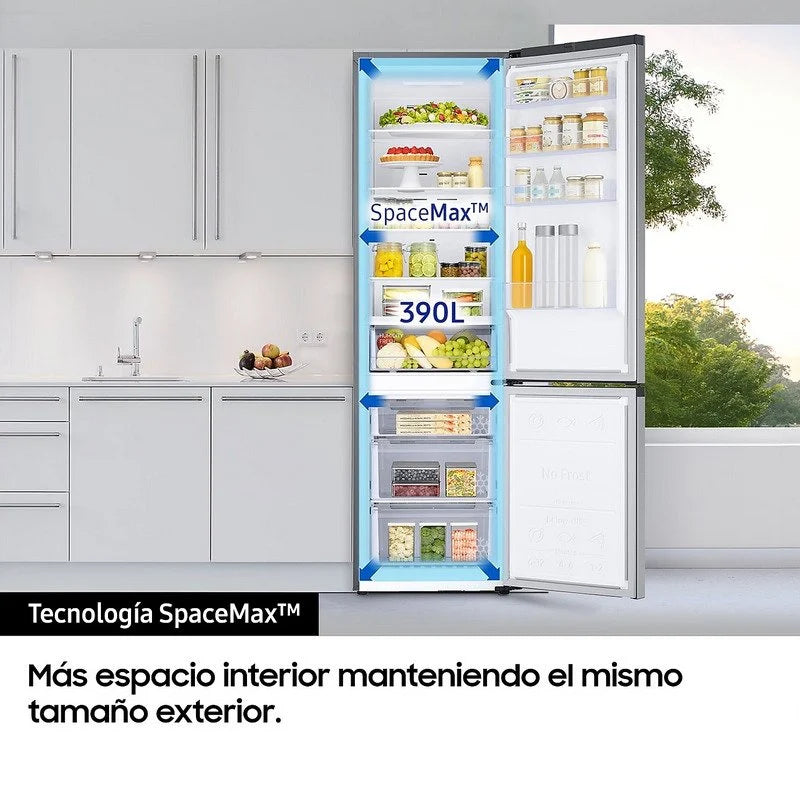 Samsung RB38C675CS9/EF Ecoflex Ai Réfrigérateur pose libre avec congélateur