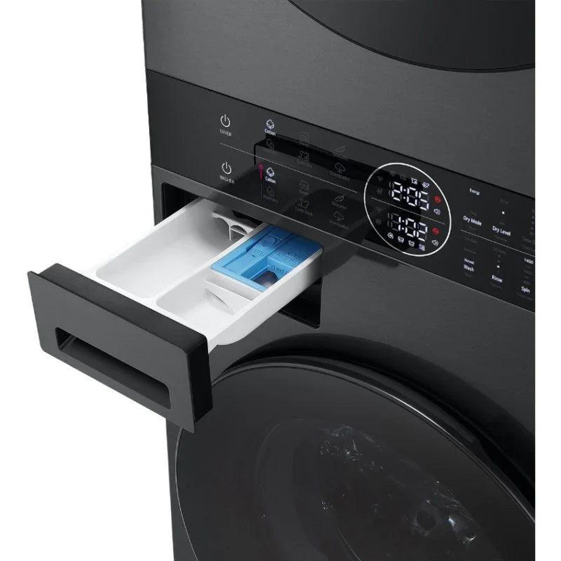LG WT1210BBF Washtower Colonne à linge cm. 60 - lavage 12 kg - séchage 10 kg - noir