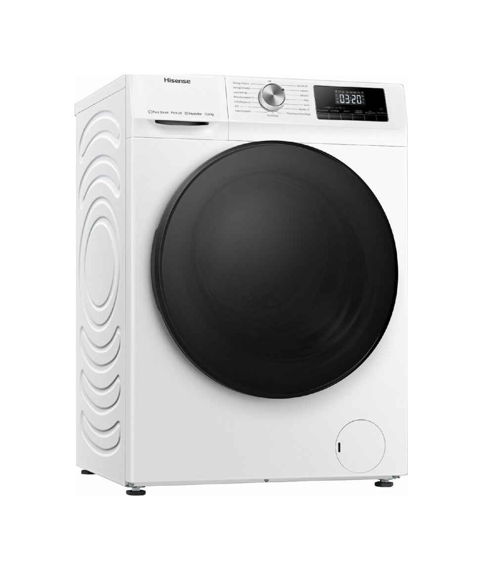Lave-linge Séchant 10 Kg / 6 Kg Hisense 	WDQA1014EVJM