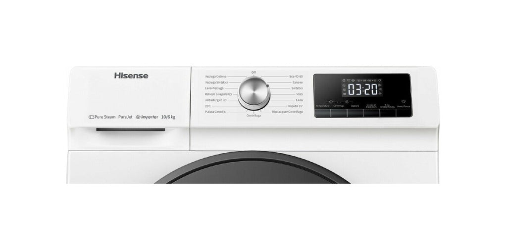 Lave-linge Séchant 10 Kg / 6 Kg Hisense 	WDQA1014EVJM
