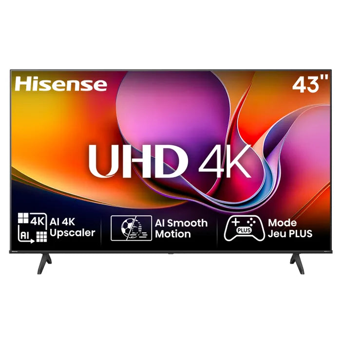 HISENSE Téléviseur UHD 4K 43'' 108cm 43A6Q Noir