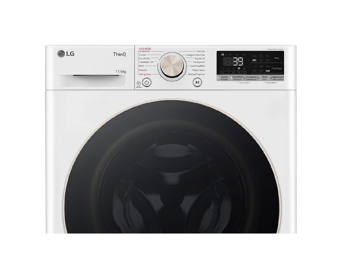 Lg D4R7011TSWG Lave-linge séchant cm. 60 - lavage 11 kg - séchage 6 kg - blanc