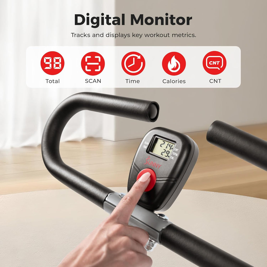 Sunny Health & Fitness Machine à ramer Upright Row-N-Ride