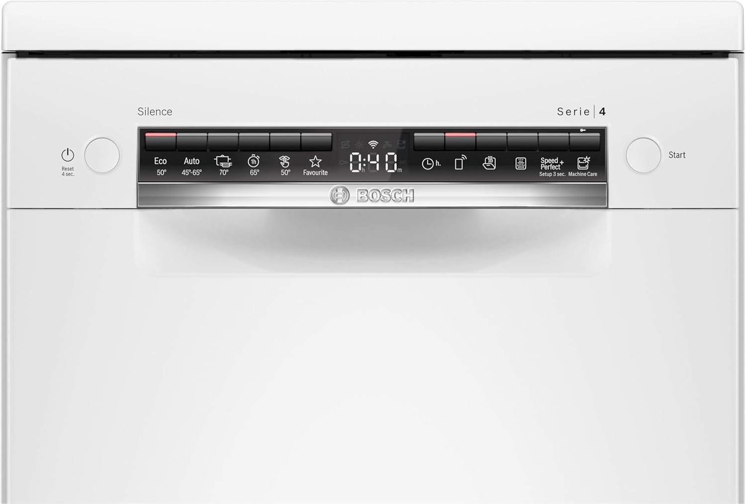 Bosch Lave vaisselle SPS4EMW61E 45 cm série 4, 10 couverts, Blanc