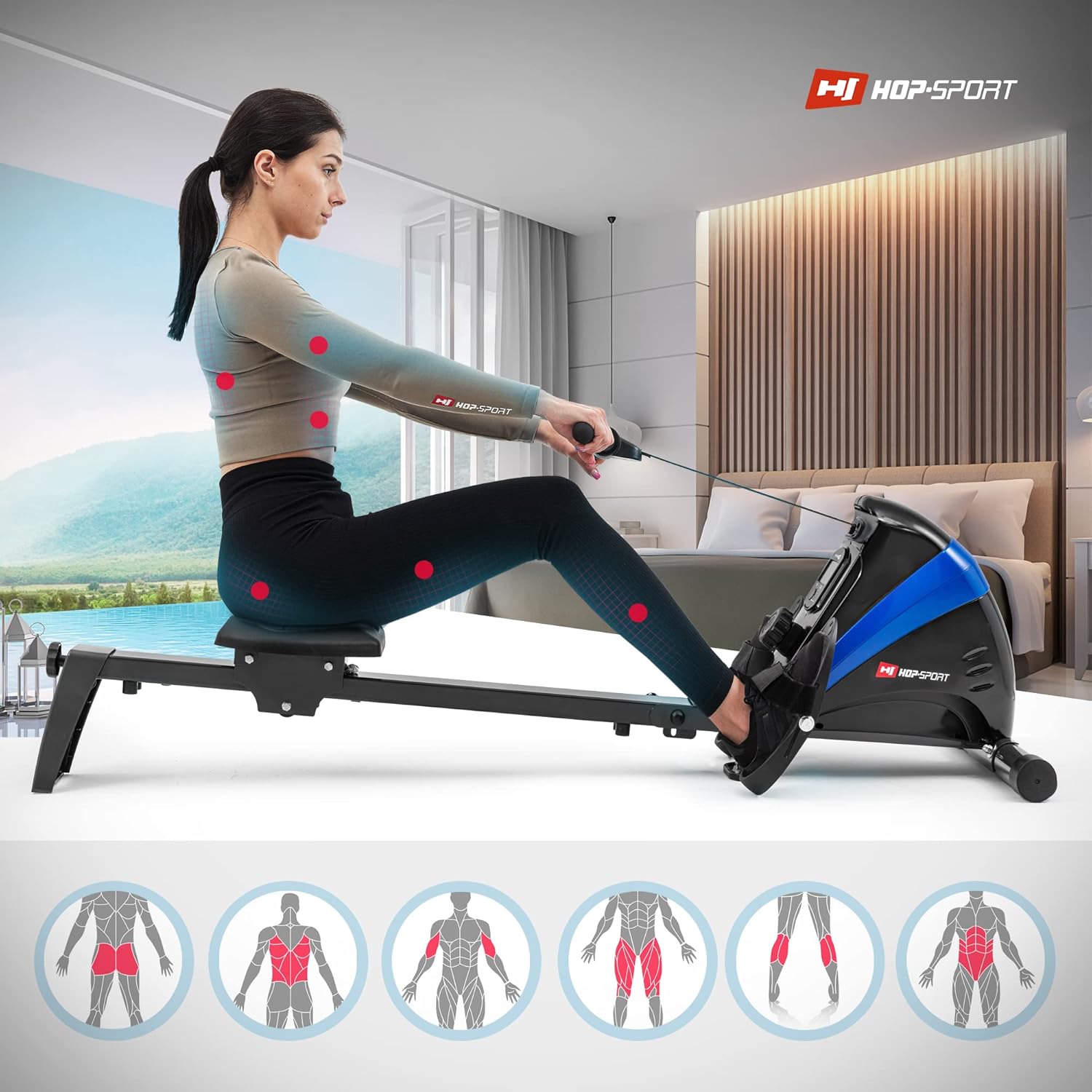 Rameur  Hop-Sport HS-030R Boost