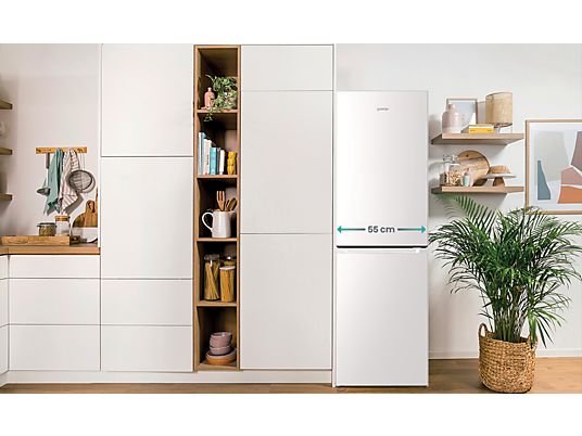 Gorenje NRK418ECW4 réfrigérateur congélateur, Blanc