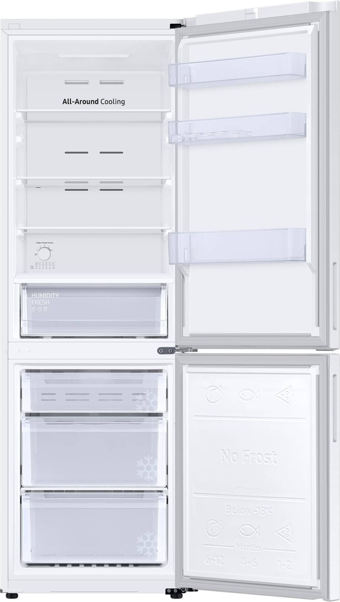 Samsung RB33B610FWW – Réfrigérateur combiné avec congélateur en bas