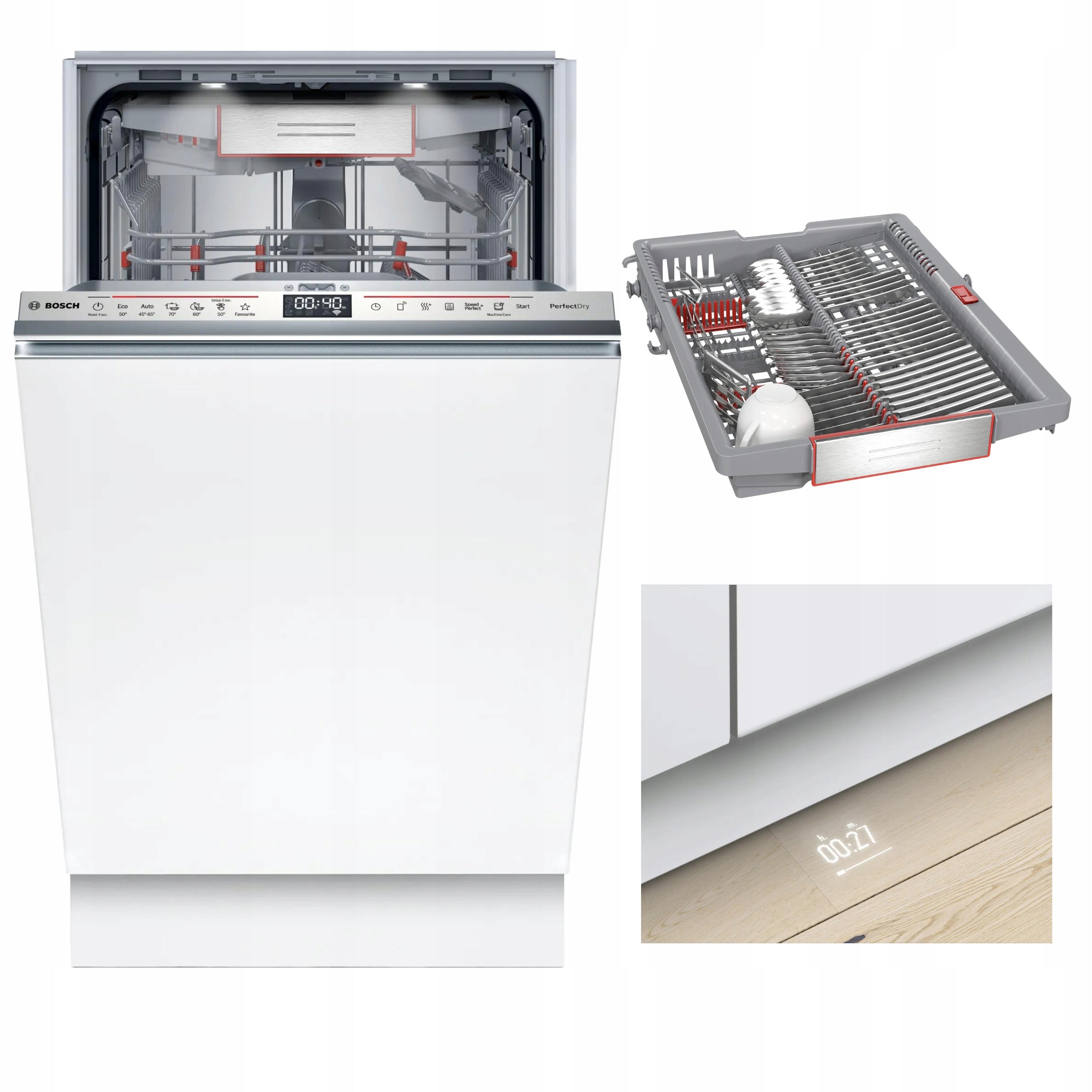 lave-vaisselle Bosch Serie 6 SPV6YMX08E Entièrement intégré 10