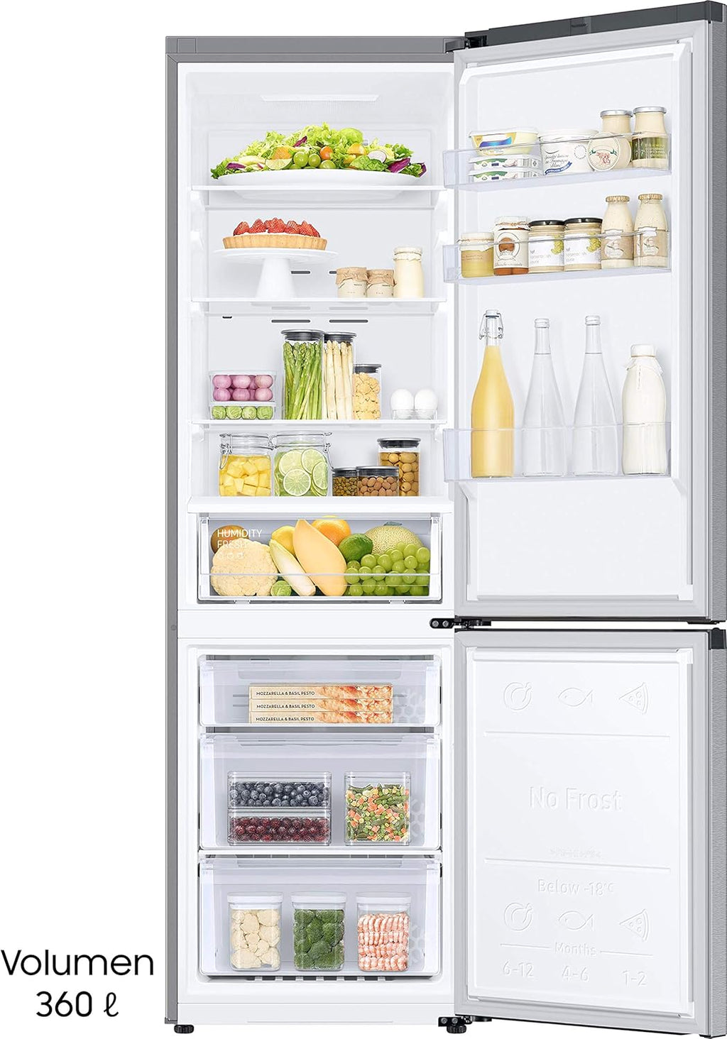 Réfrigérateur combiné Samsung rb36t600csa Inox