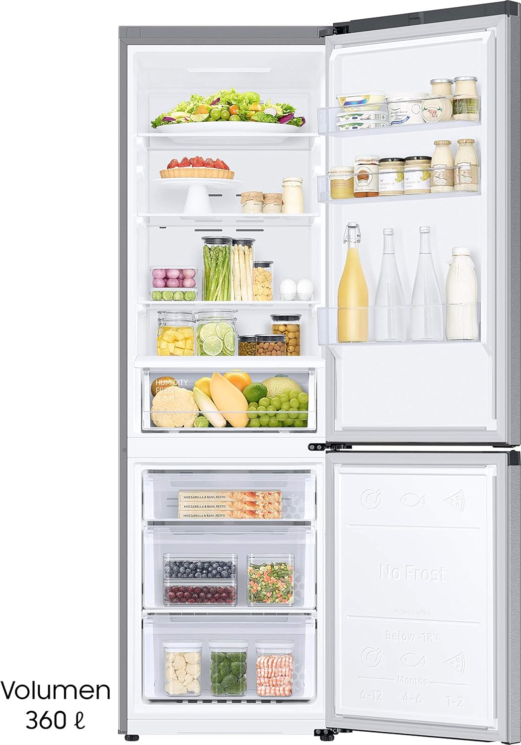 Réfrigérateur combiné Samsung rb36t600csa Inox