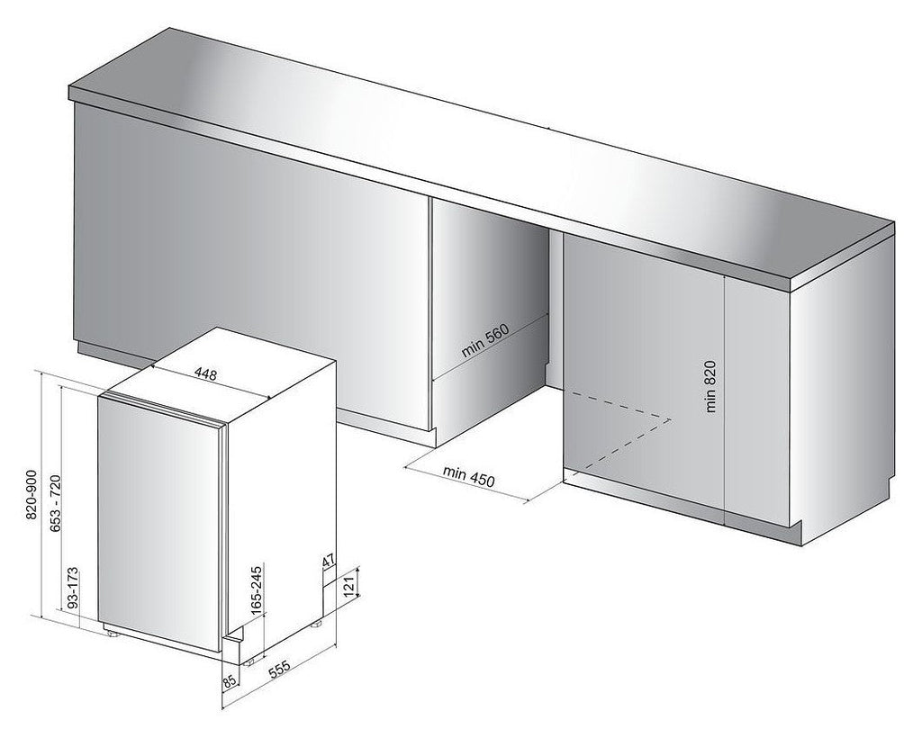 Whirlpool WSIP4O33 PFE lave-vaisselle Entièrement intégré 10 couverts