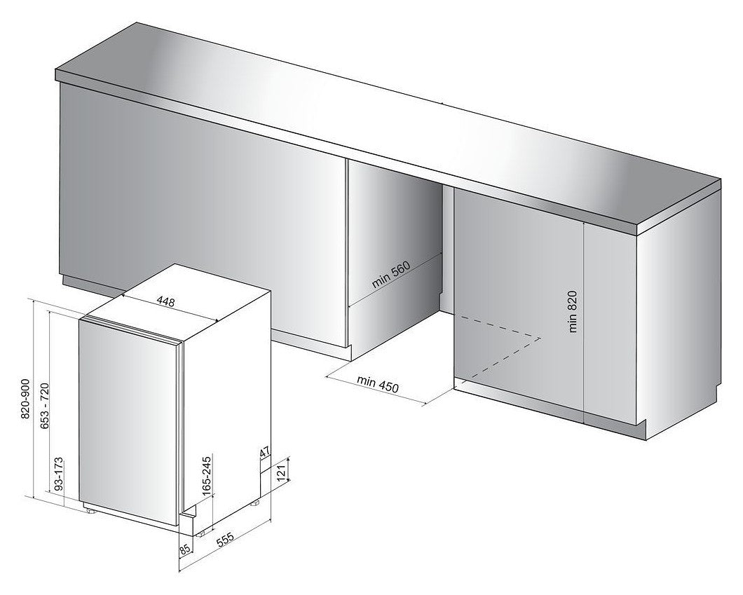 Whirlpool WSIP4O33 PFE lave-vaisselle Entièrement intégré 10 couverts