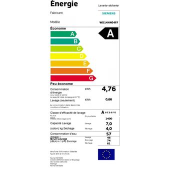 Siemens - Lave linge séchant wd14h464ff