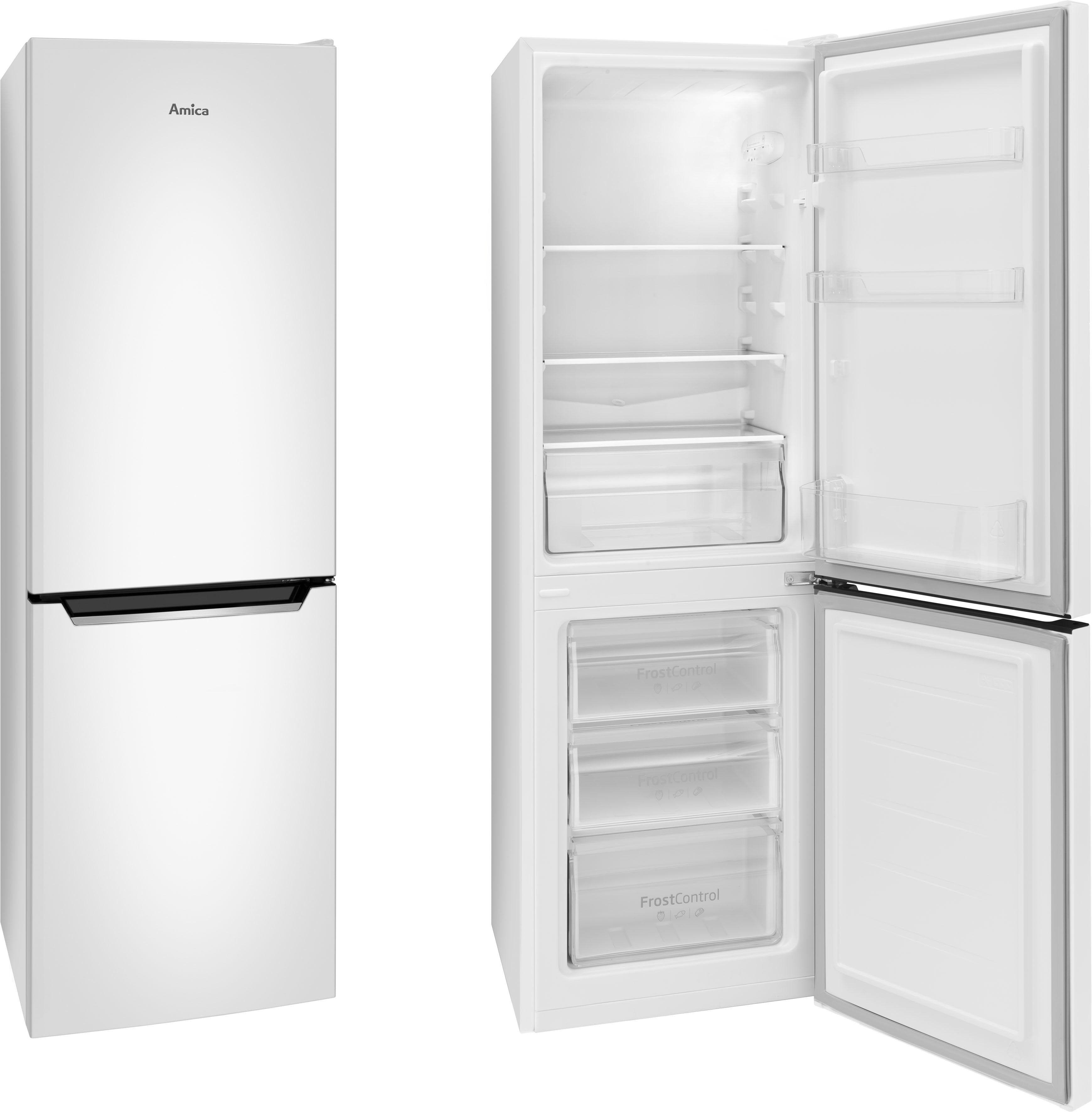 Amica KGCL 384 155-1 W Réfrigérateur pose libre avec congélateur