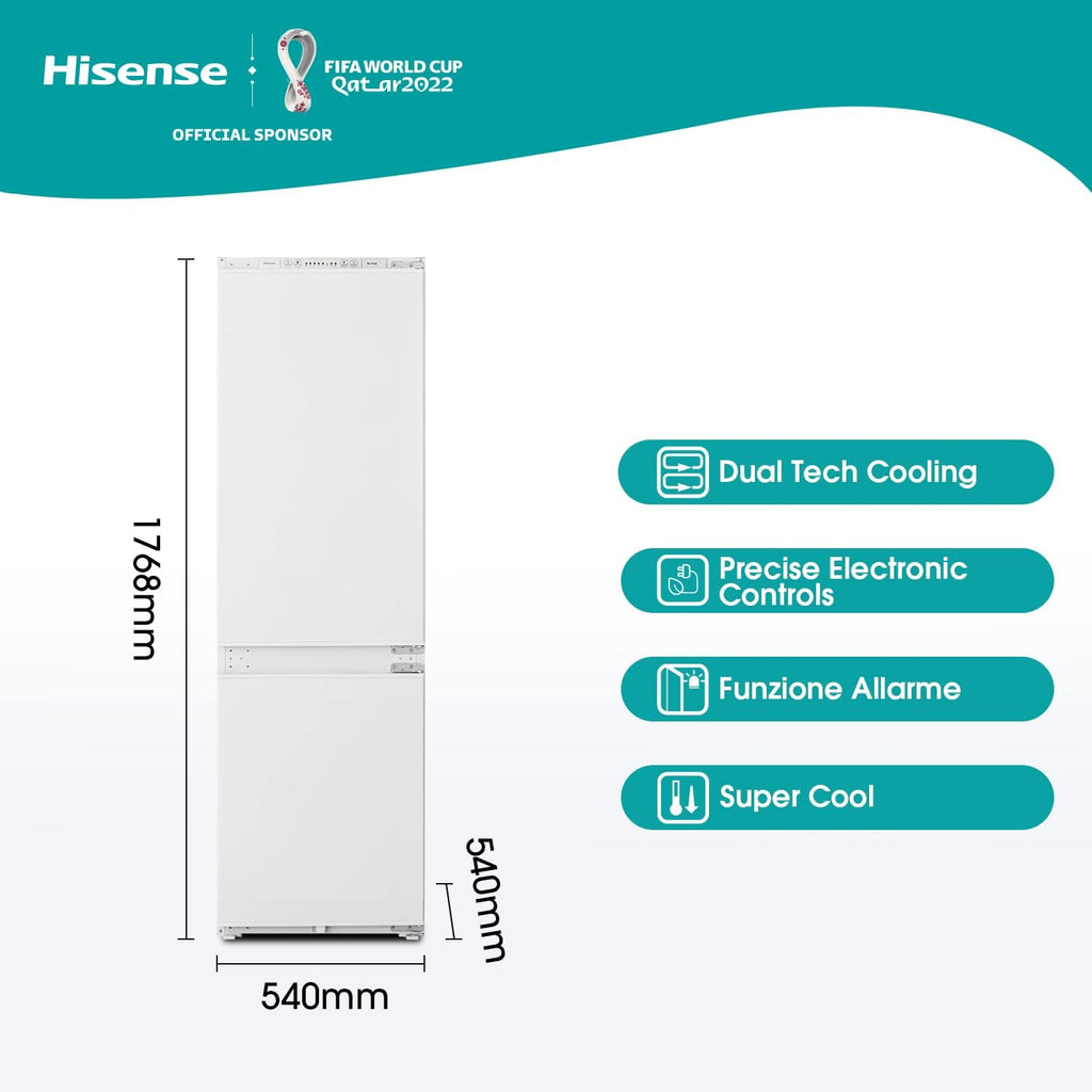 Hisense Rib312f4awe Réfrigérateur-congélateur Intégré 246 L E Blanc