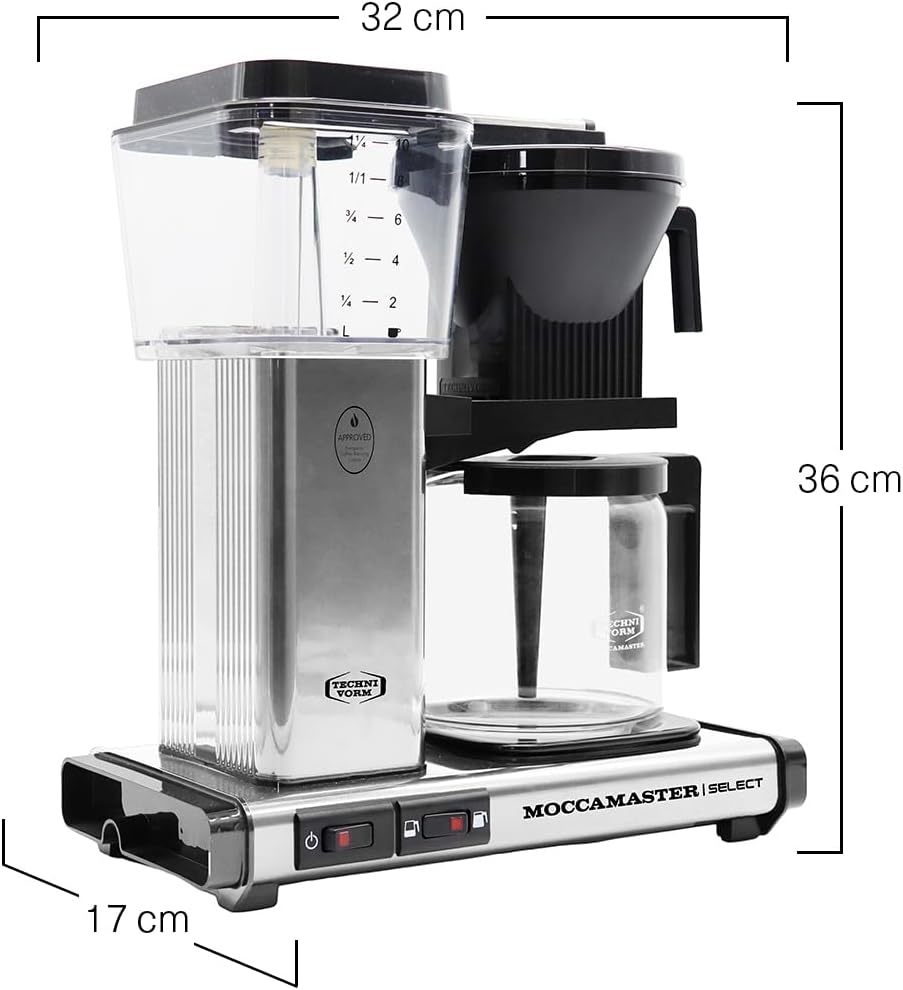 Cafetière filtre Moccamaster KBG 741 Select Polished Silver - argent