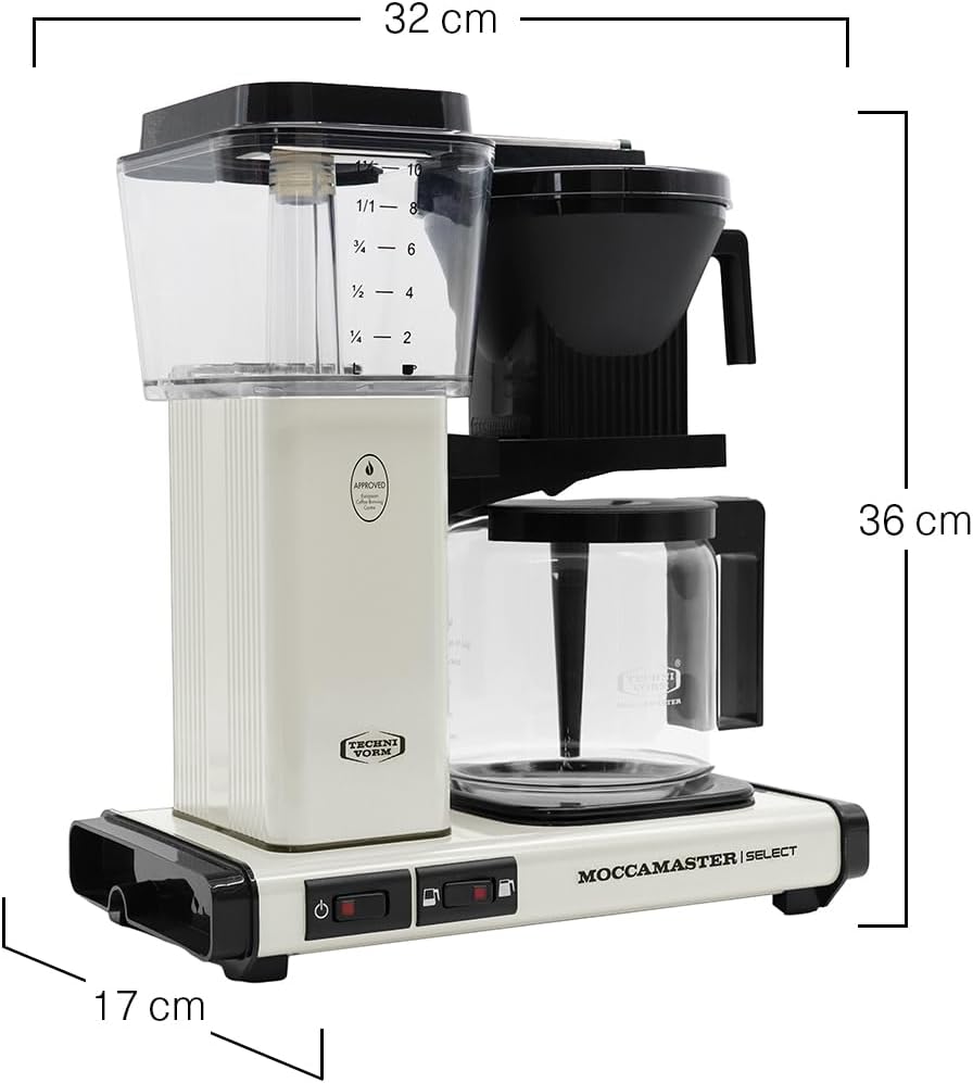 Moccamaster Kbg Select Semi-automatique Machine À Café Filtre 1.25 L