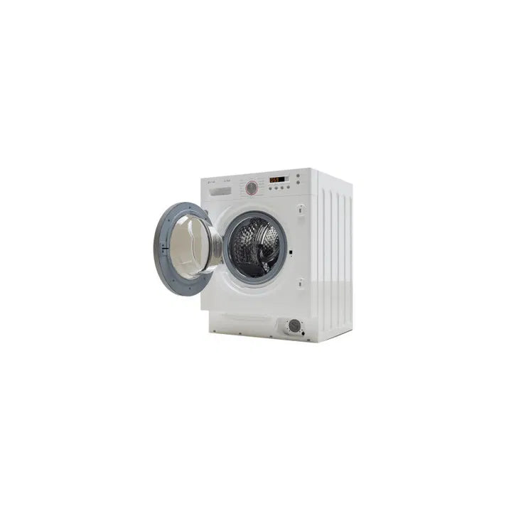 Lave-linge séchant intégré blanc de 8 kg à chargement frontal avec Smart Load et 1400 tr/min WI8W6S Evvo