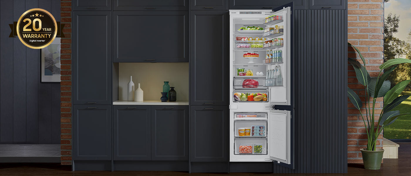 Samsung Brb30715dww réfrigérateur & Congélateur 298L D Blanc
