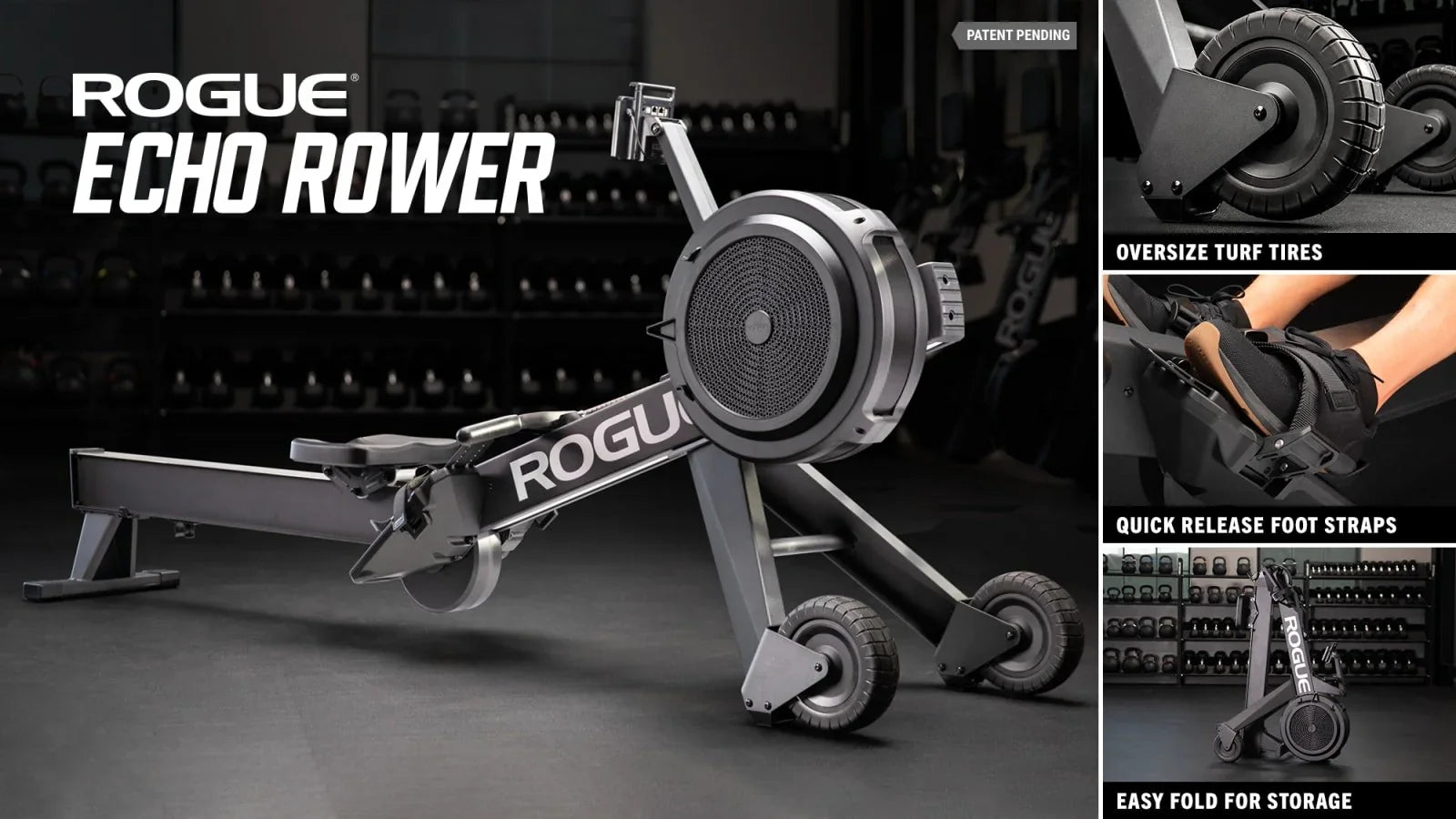 Rogue Echo Rower - Air resistance Indoor Rowing Machine